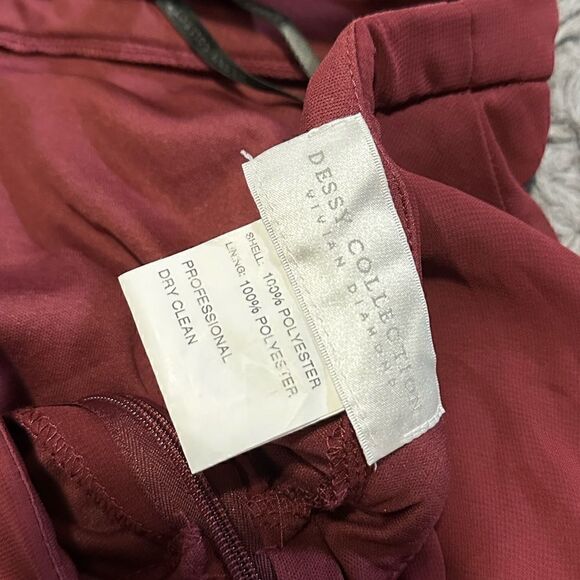 Dessy Collection | STAND COLLAR HALTER MAXI DRESS - Picture 6 of 7